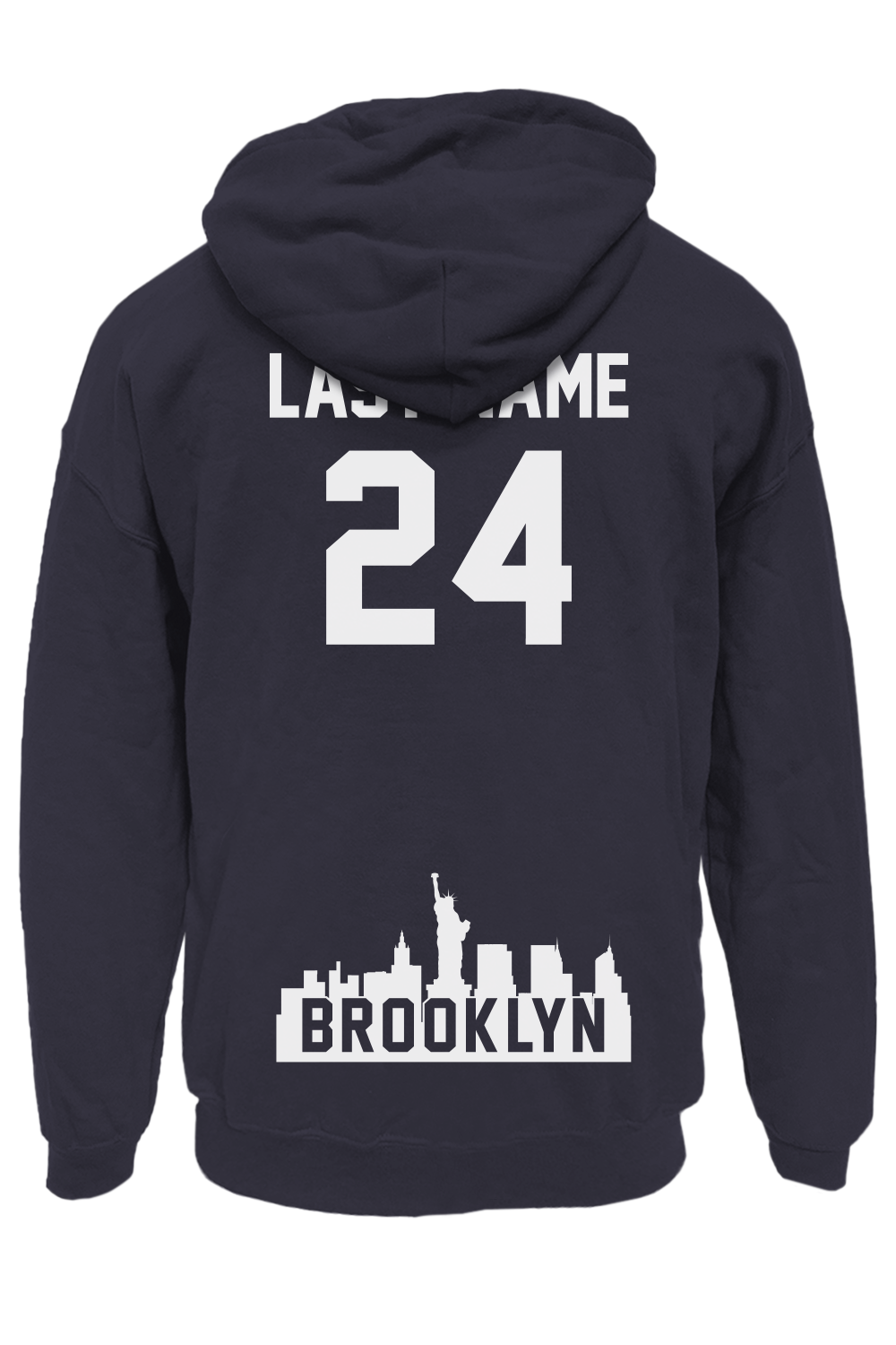 Brooklyn Tech Zip Up Hoodie (Heather Navy)
