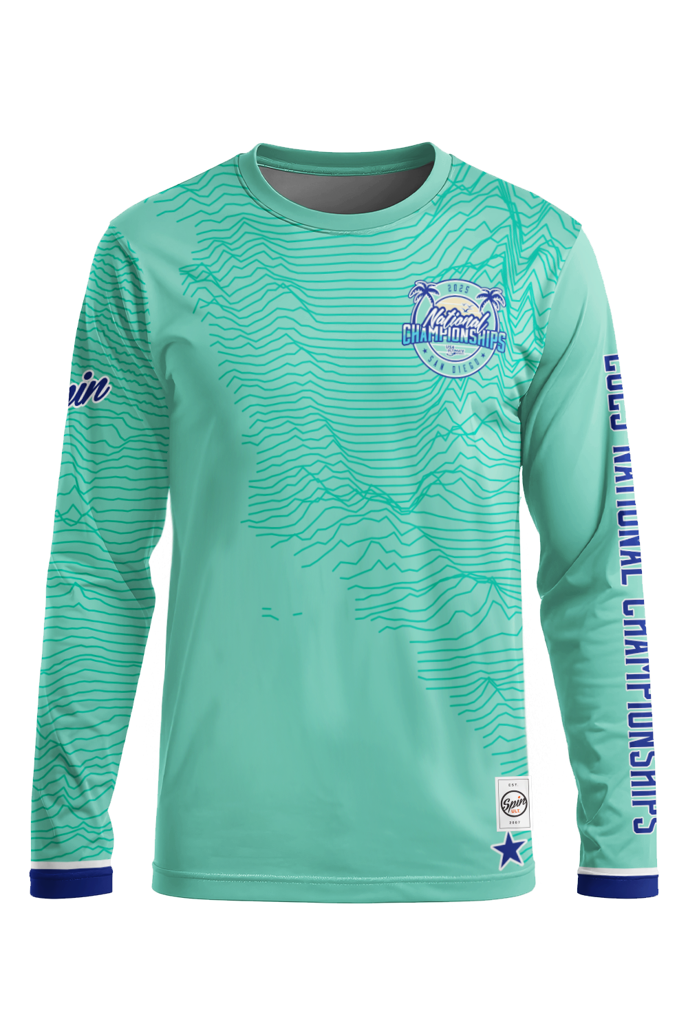 Club 2025 Long Sleeve Jersey (Mint Topography)