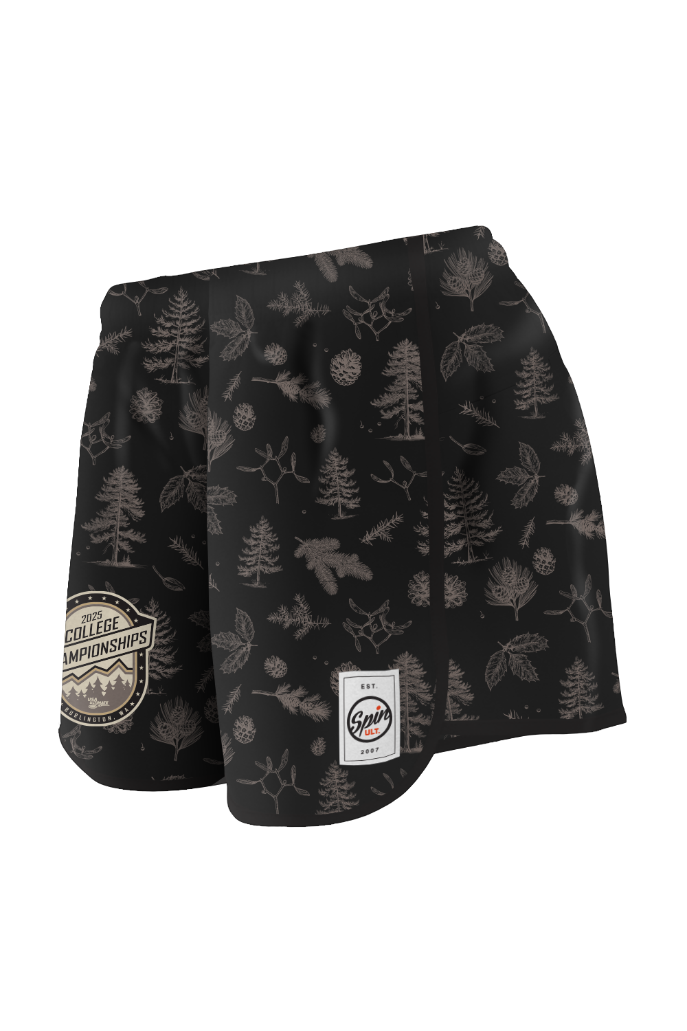 College 2025 Racer Shorts (Woodblock)