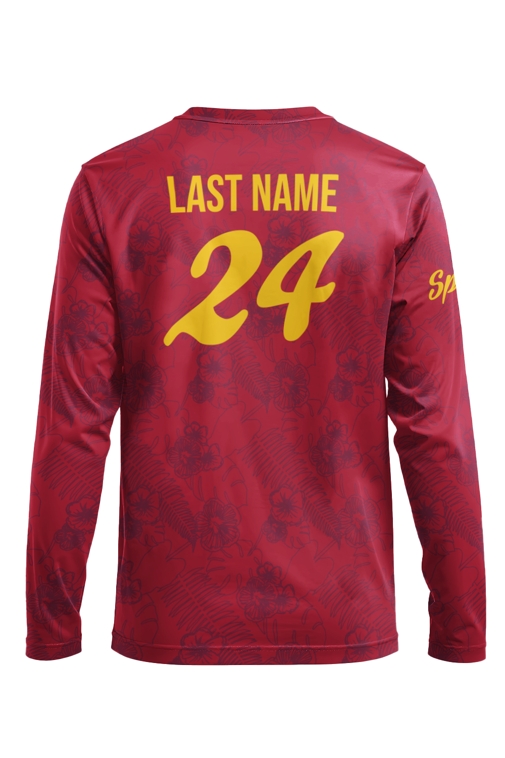 Crown Long Sleeve Jersey (Red)