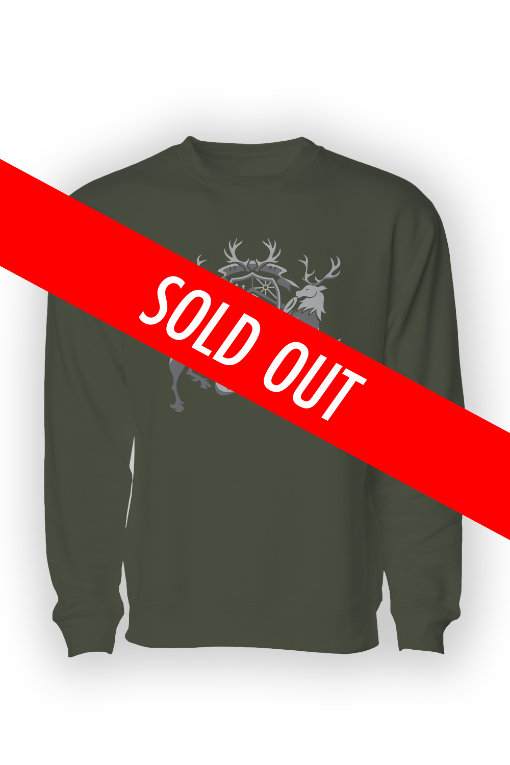Crest Crewneck Sweatshirt (Army Green)
