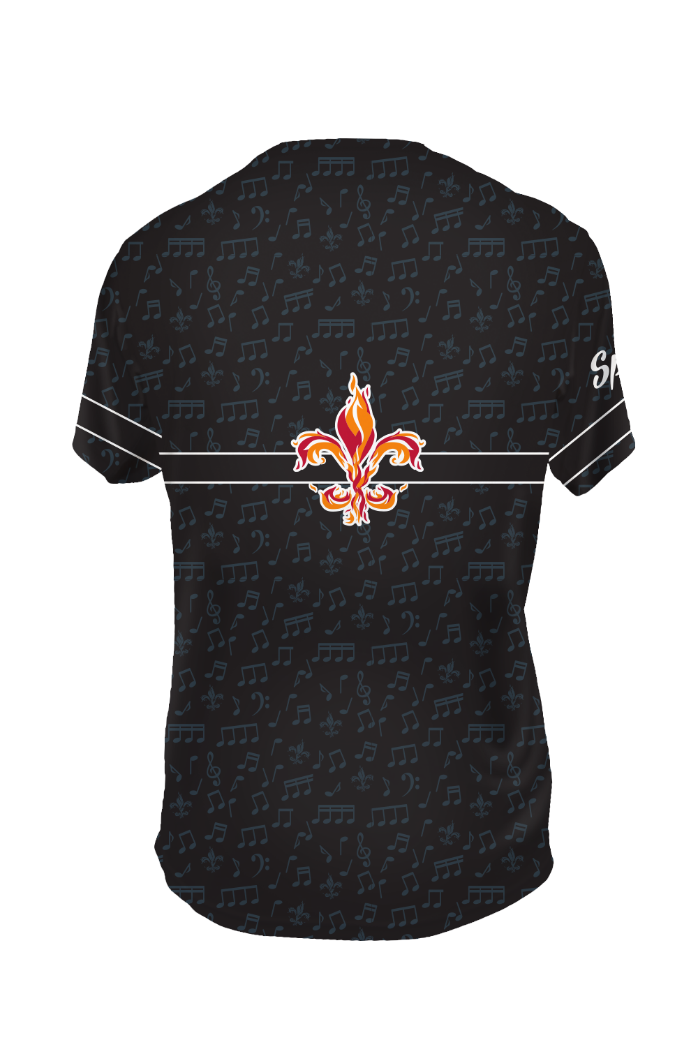 Fire on the Bayou 2025 Short Sleeve Jersey (Black)