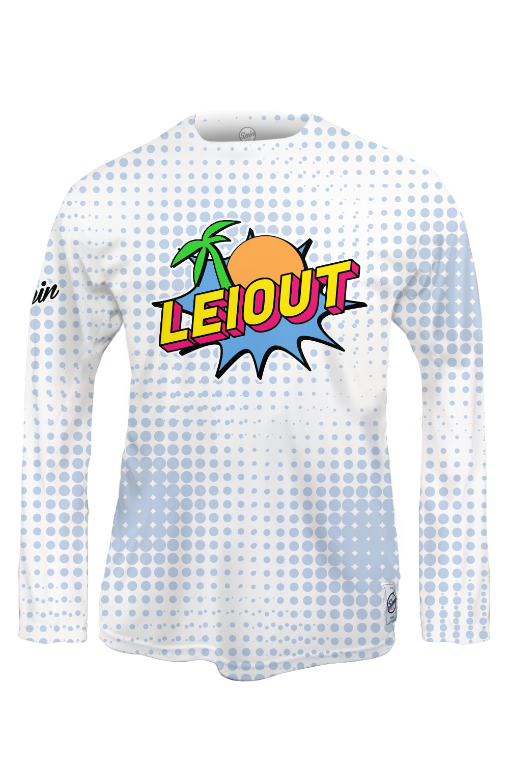 LeiOut 2024 White Halftone Long Sleeve Jersey