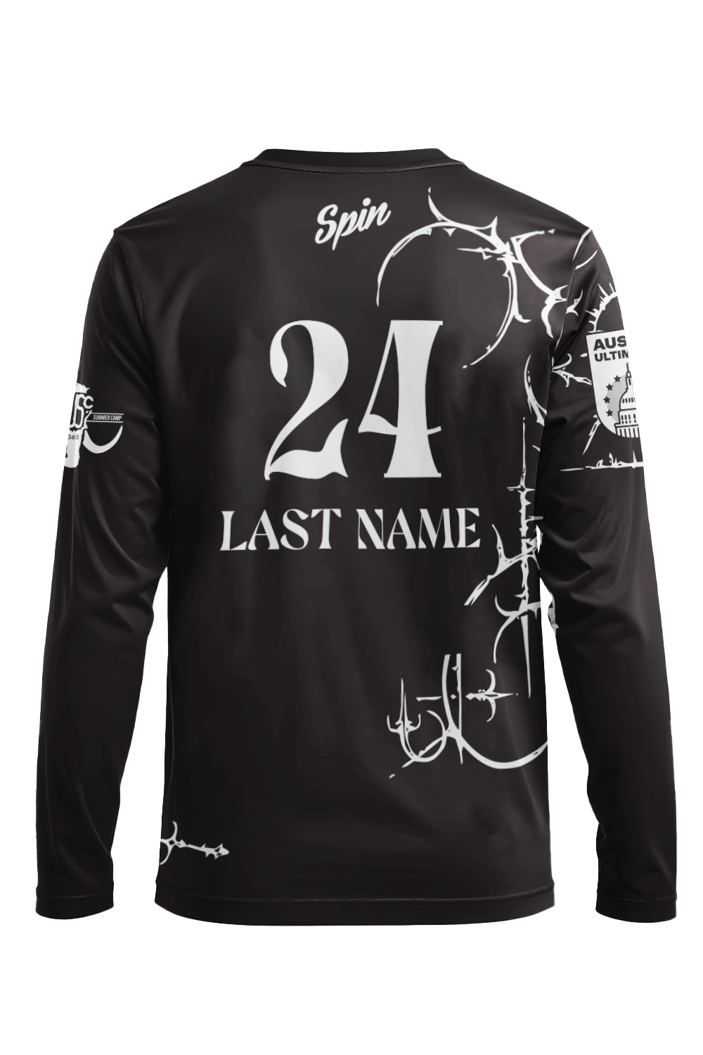 Texas United Long Sleeve Jersey (Black)