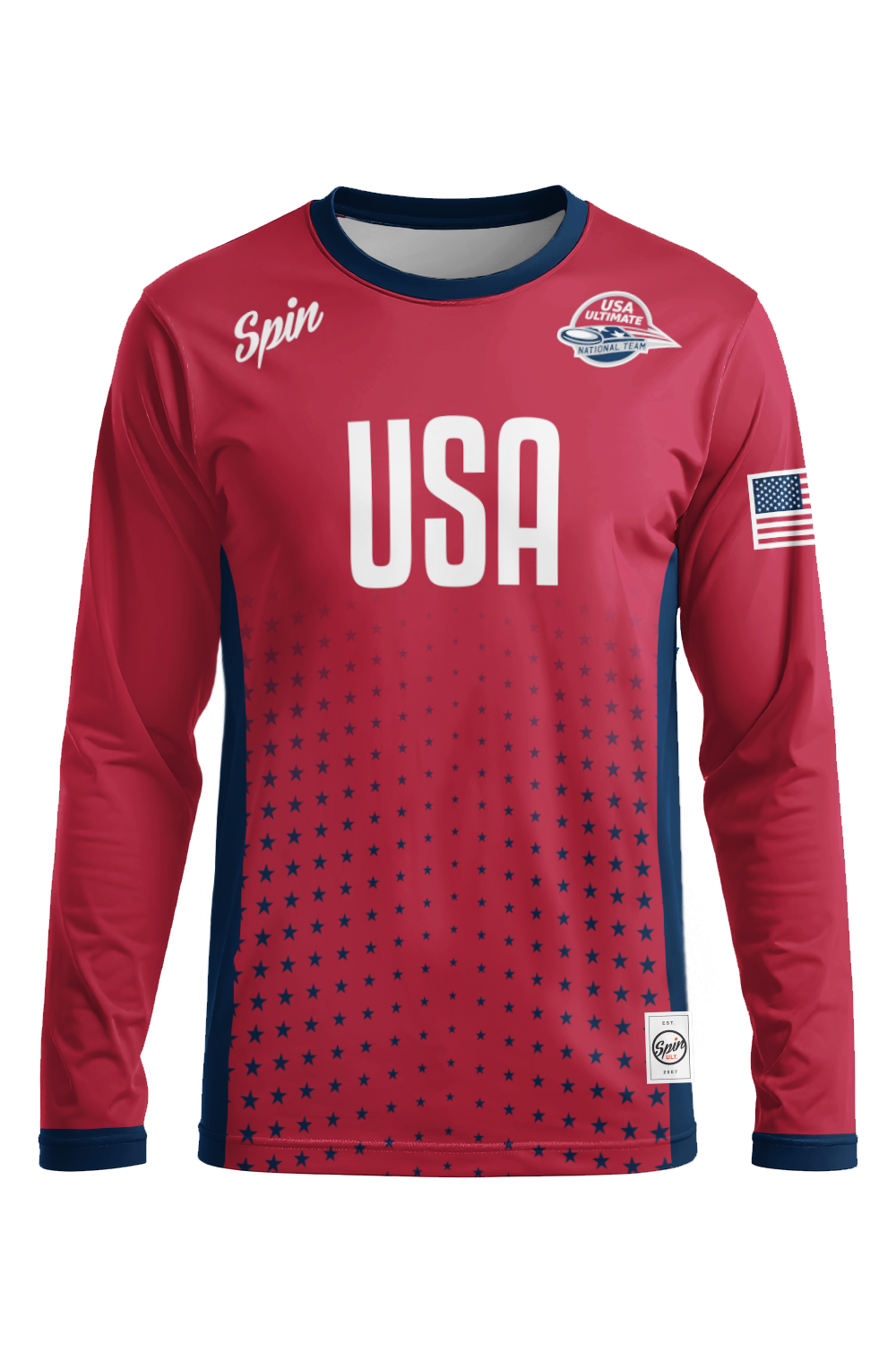 USNT Long Sleeve Jersey (Red) – Spin Ultimate