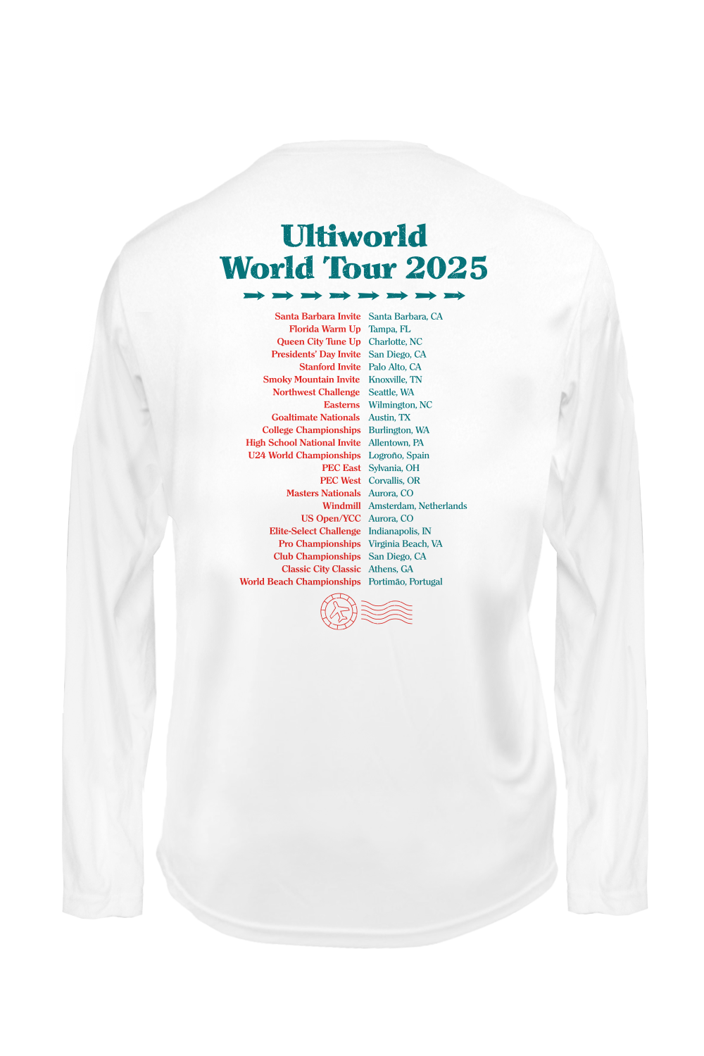 Ultiworld World Tour Long Sleeve Cotton T