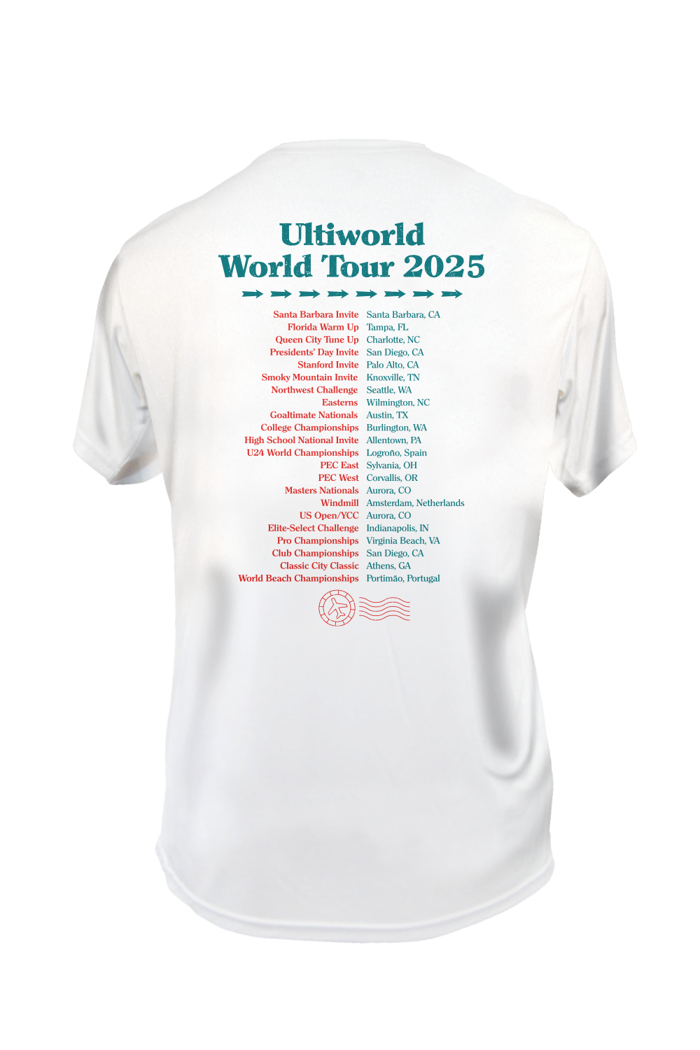 Ultiworld World Tour Short Sleeve Cotton T