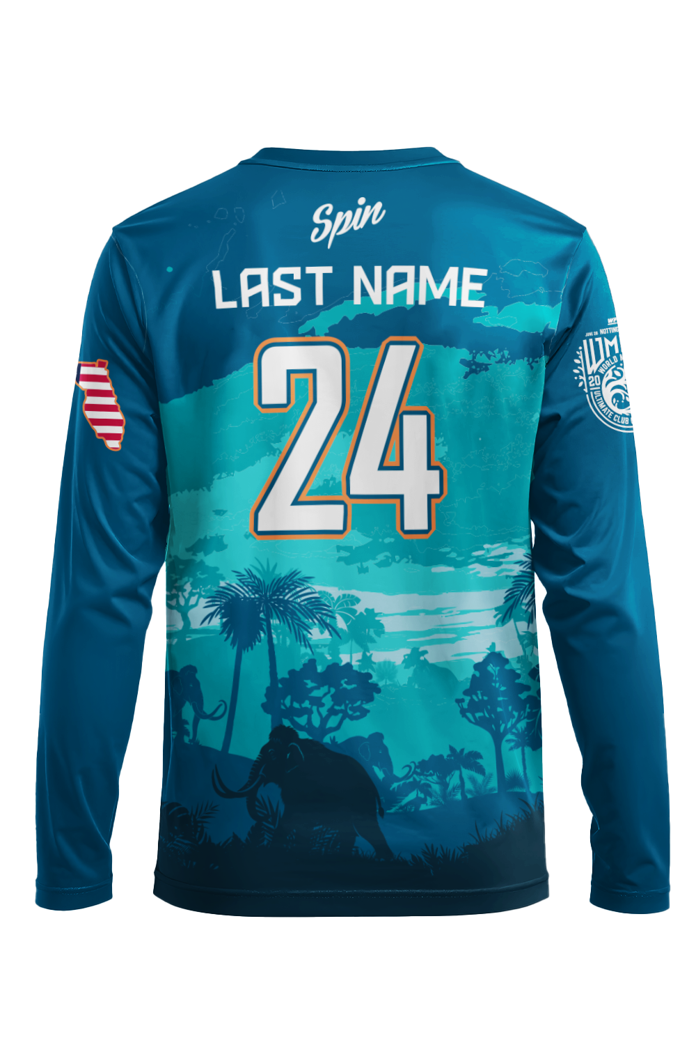 Woolly Mammoth Long Sleeve Jersey (Teal)