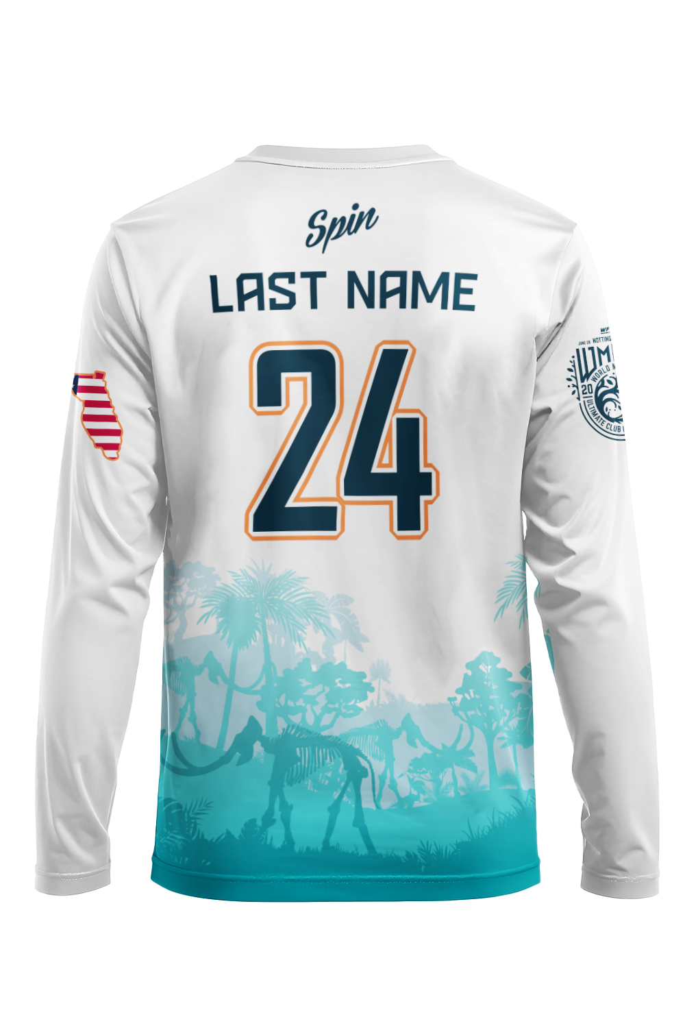 Woolly Mammoth Long Sleeve Jersey (White)