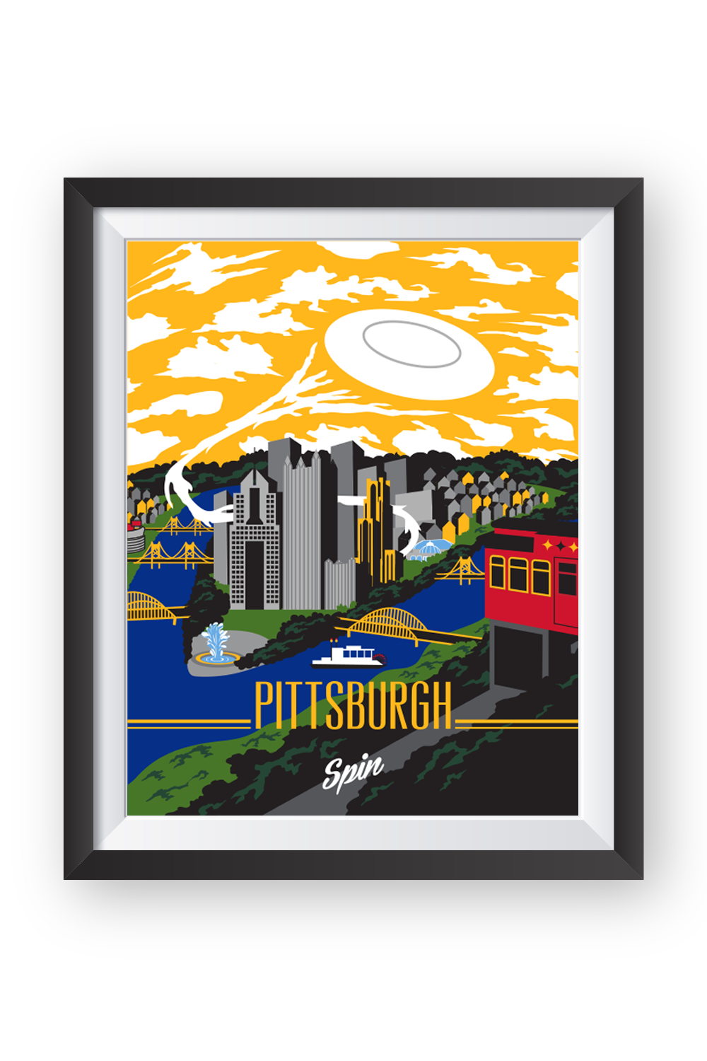 Pittsburgh Art Print Spin Ultimate