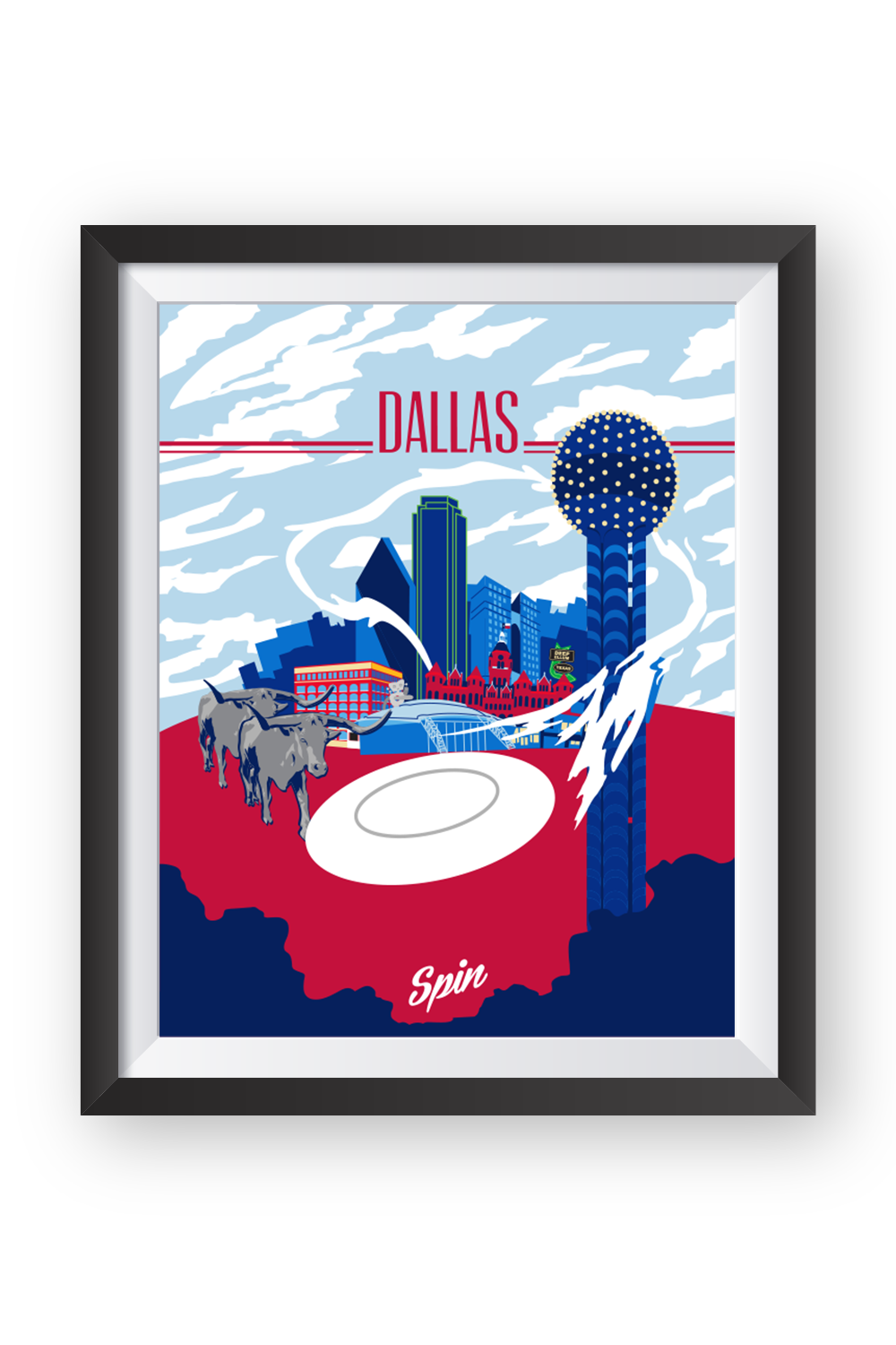 Dallas Art Print Spin Ultimate