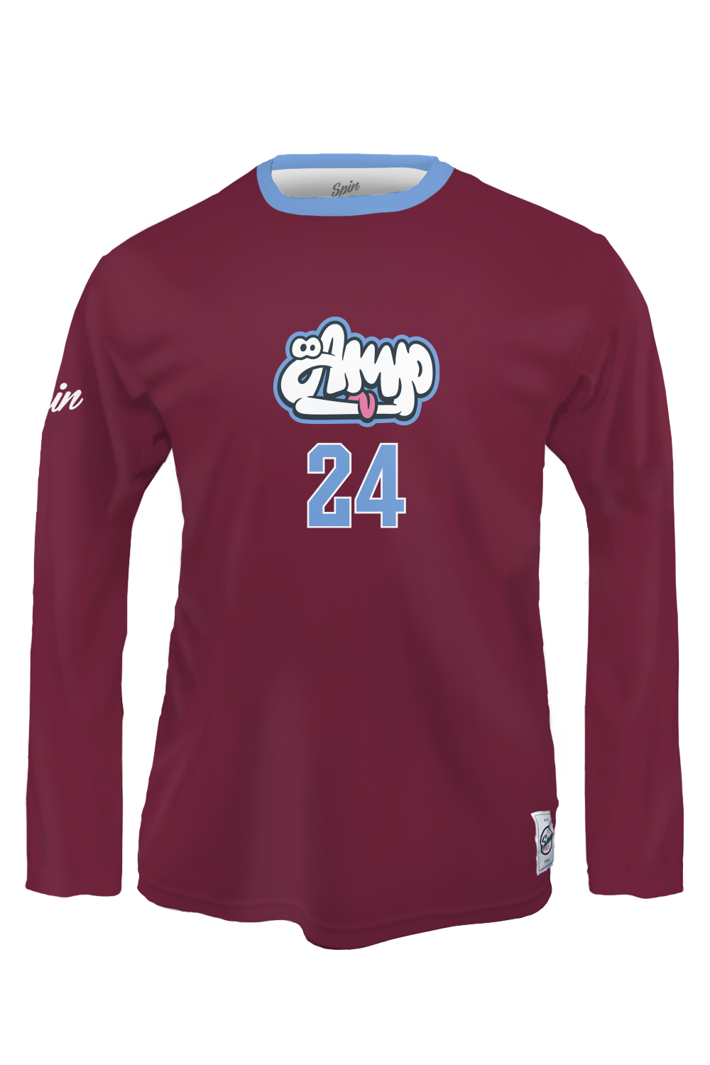 AMP Long Sleeve Jersey (Maroon)