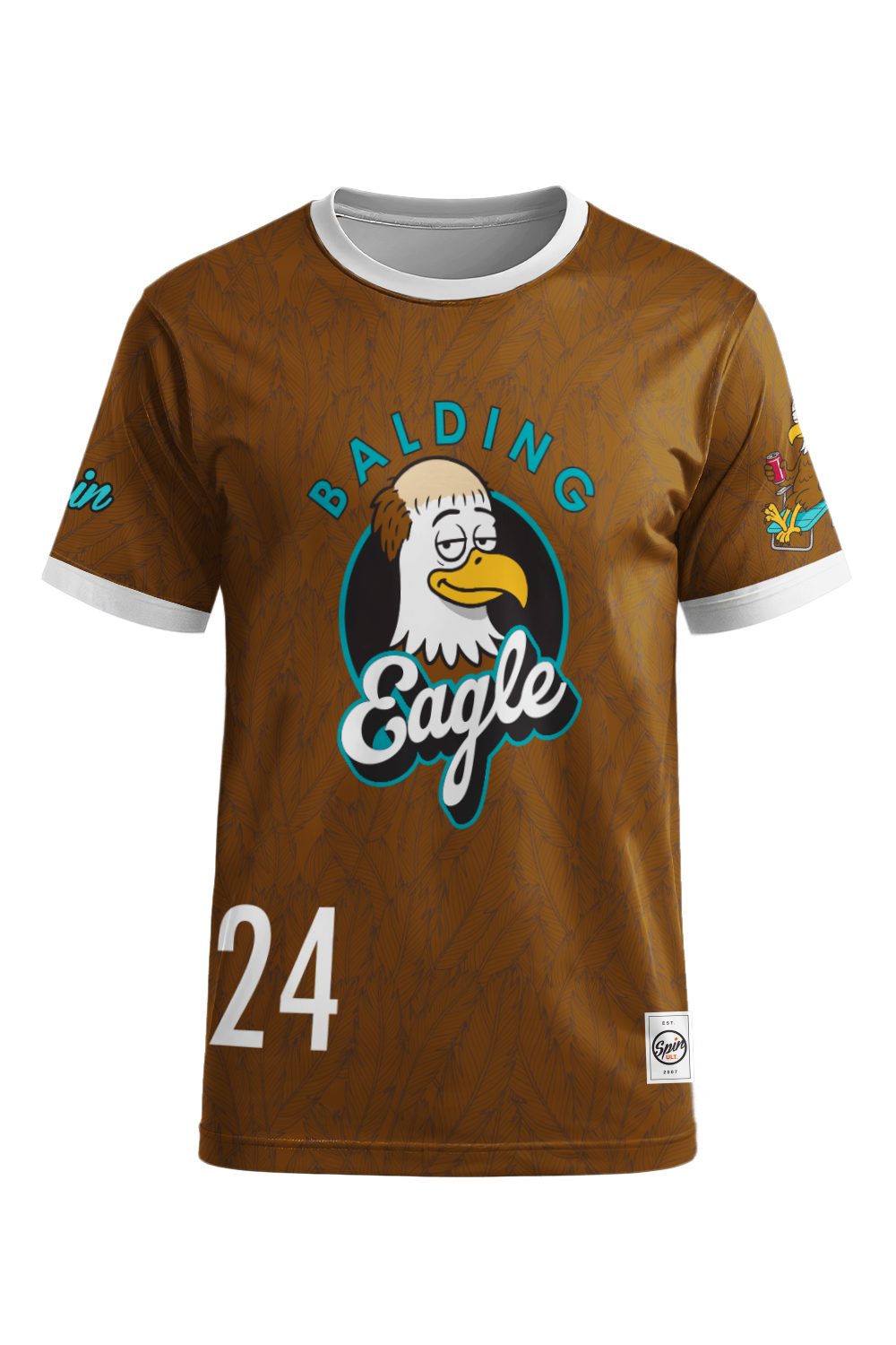 Balding Eagle Short Sleeve Jersey (Brown)