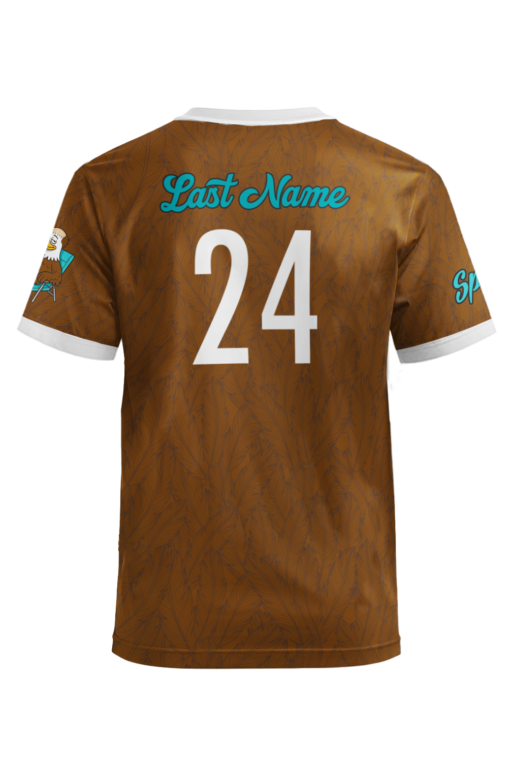 Balding Eagle Short Sleeve Jersey (Brown)