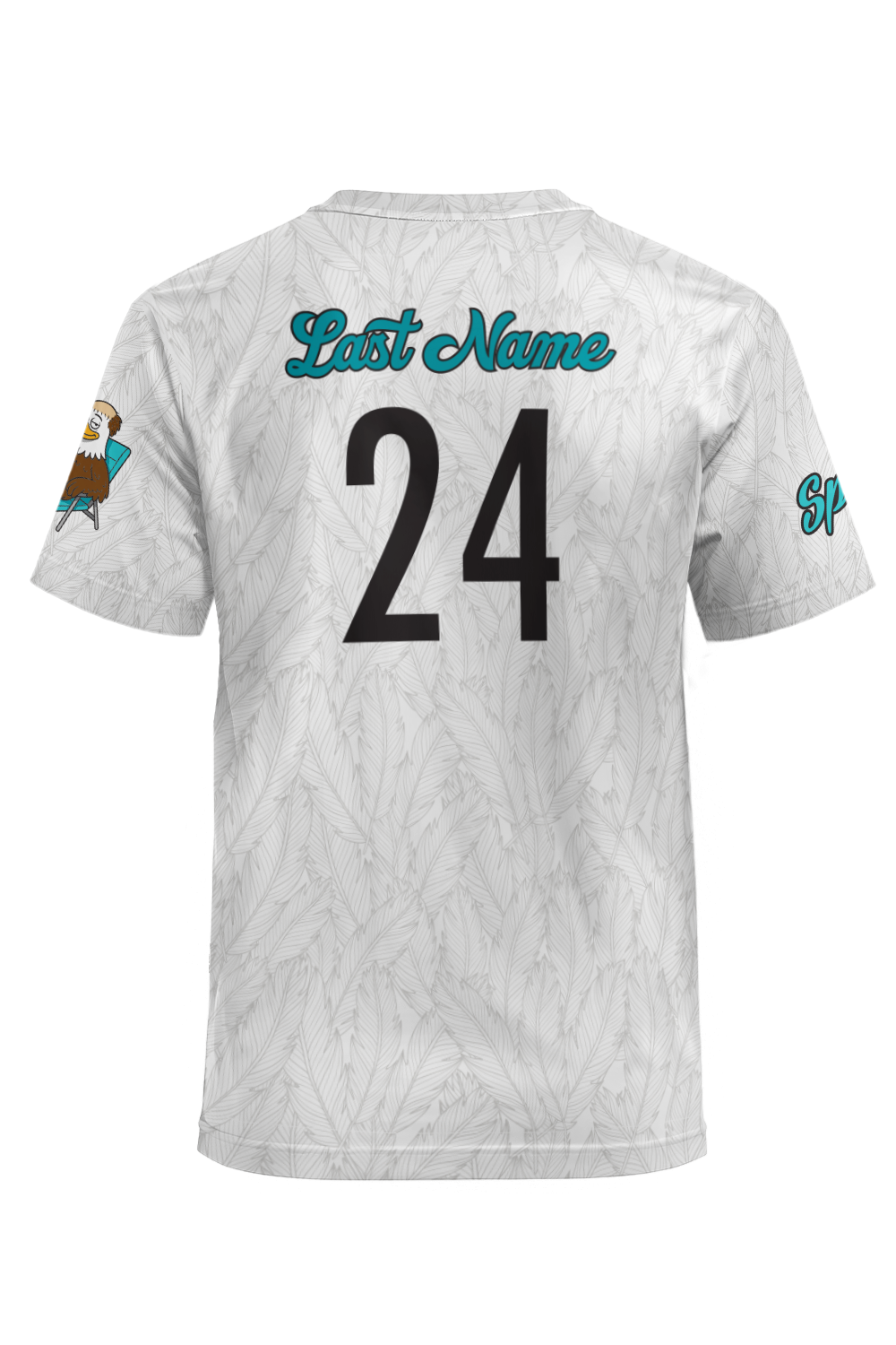 Balding Eagle Short Sleeve Jersey (White)