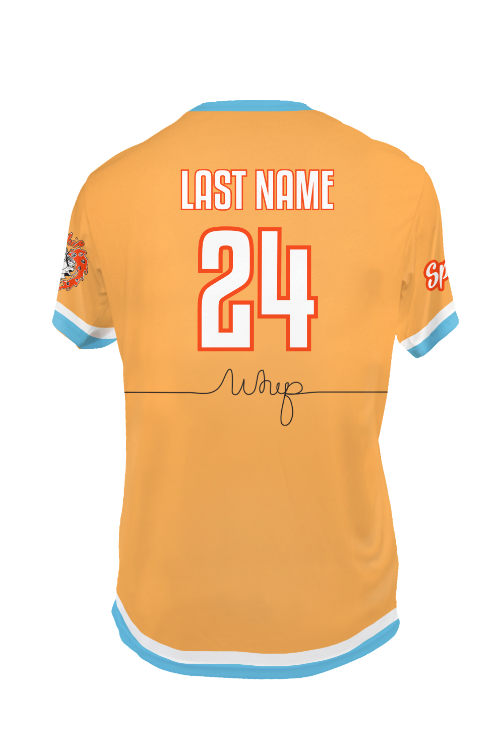 Orange Whip Short Sleeve Jersey (Orange)