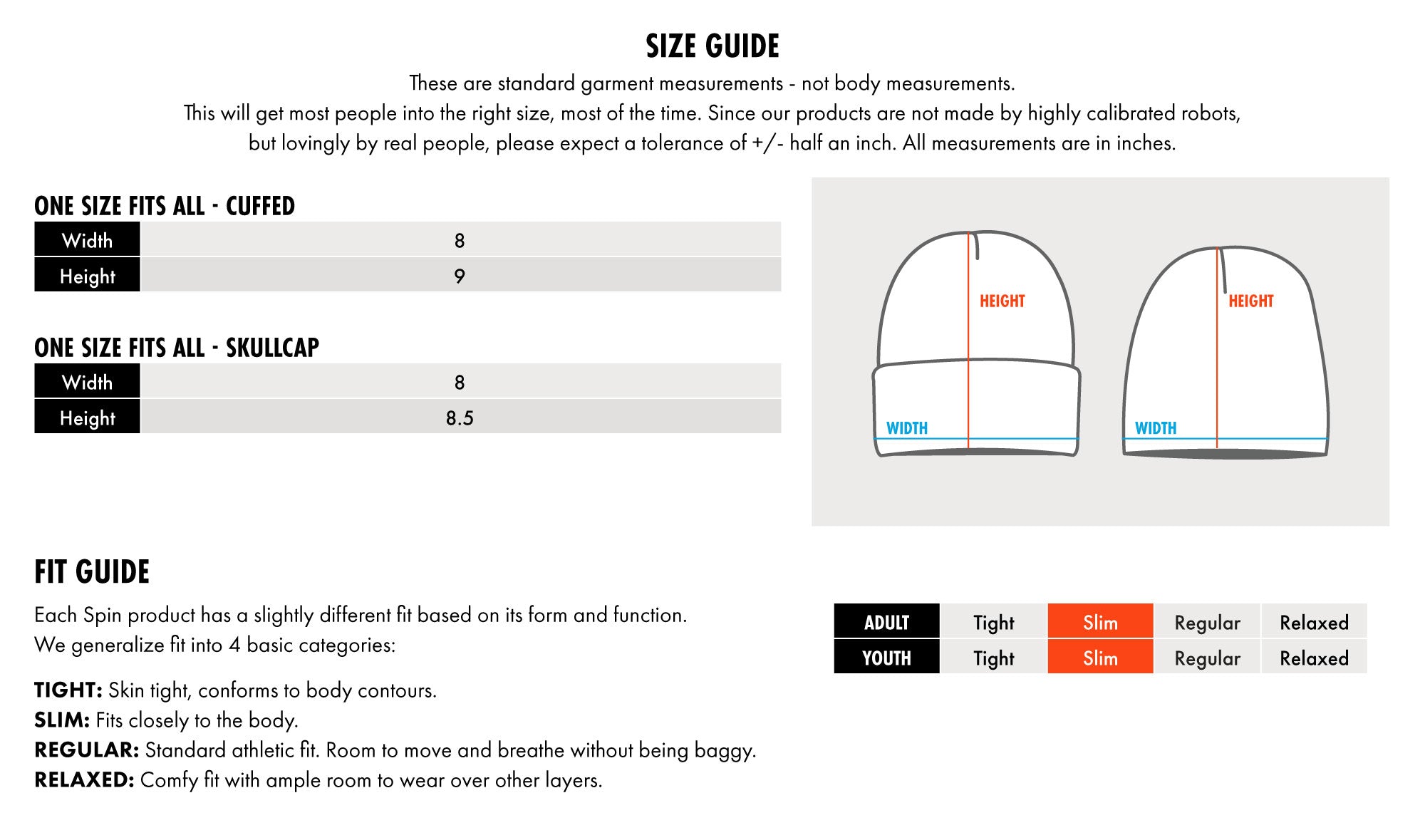 size guide