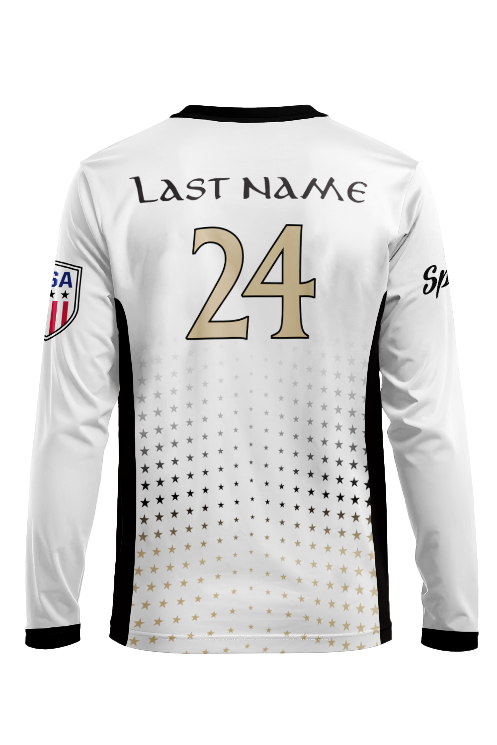 Black Cans Long Sleeve Jersey (White)