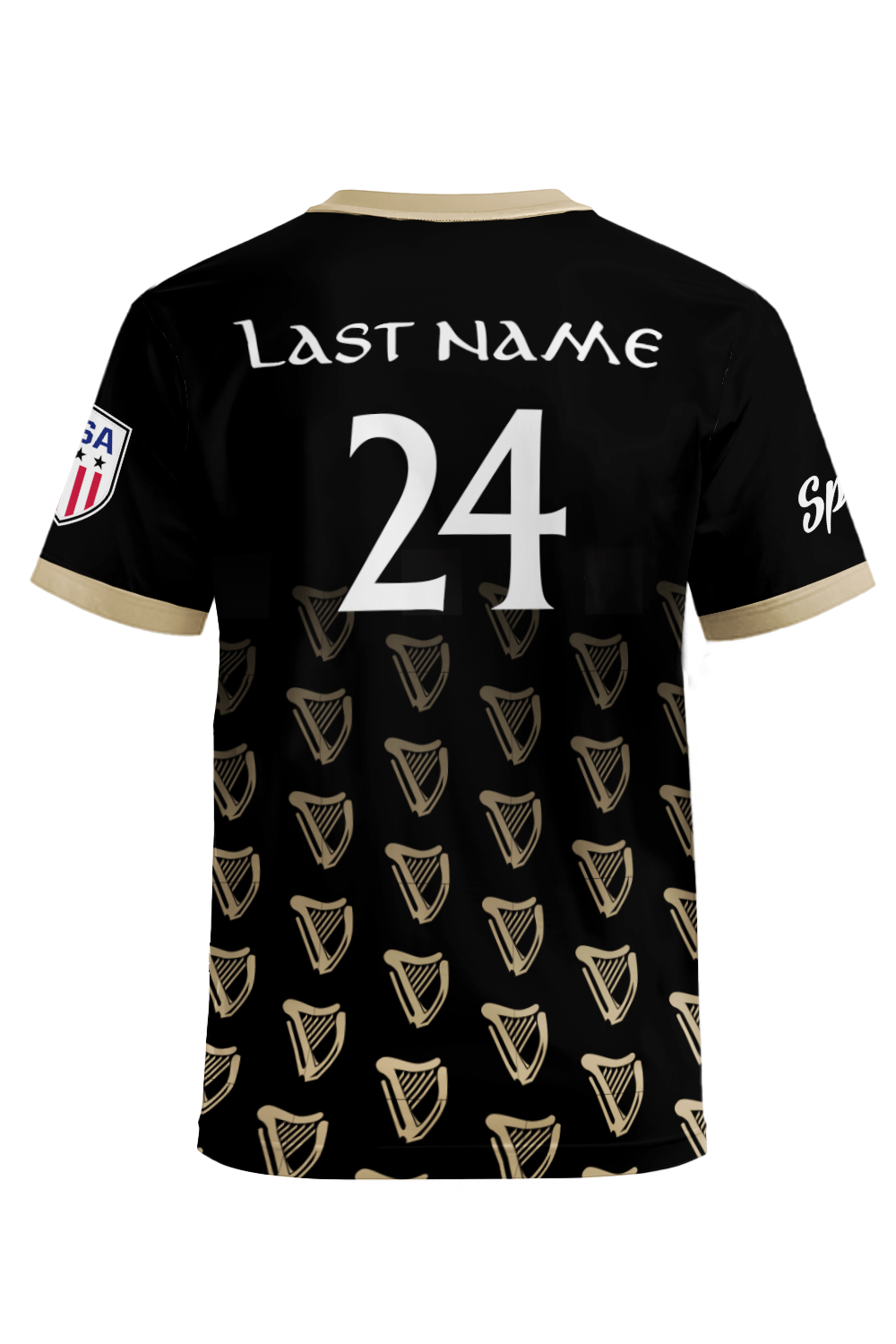 Black Cans Short Sleeve Jersey (Black)