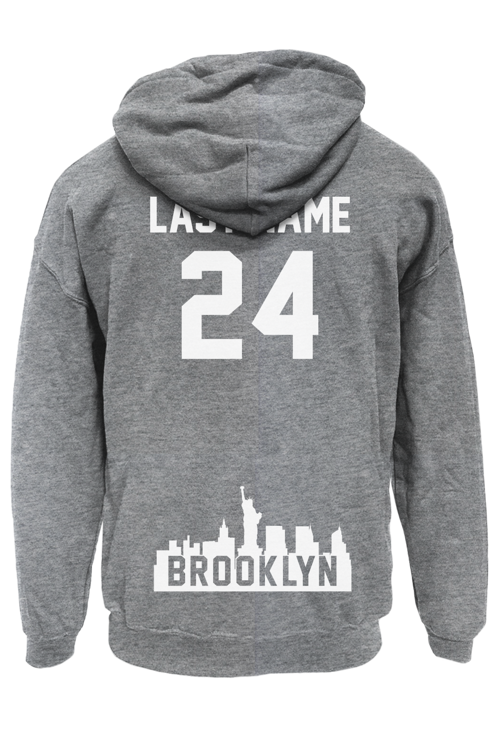 Brooklyn Tech Zip Up Hoodie (Heather Grey)