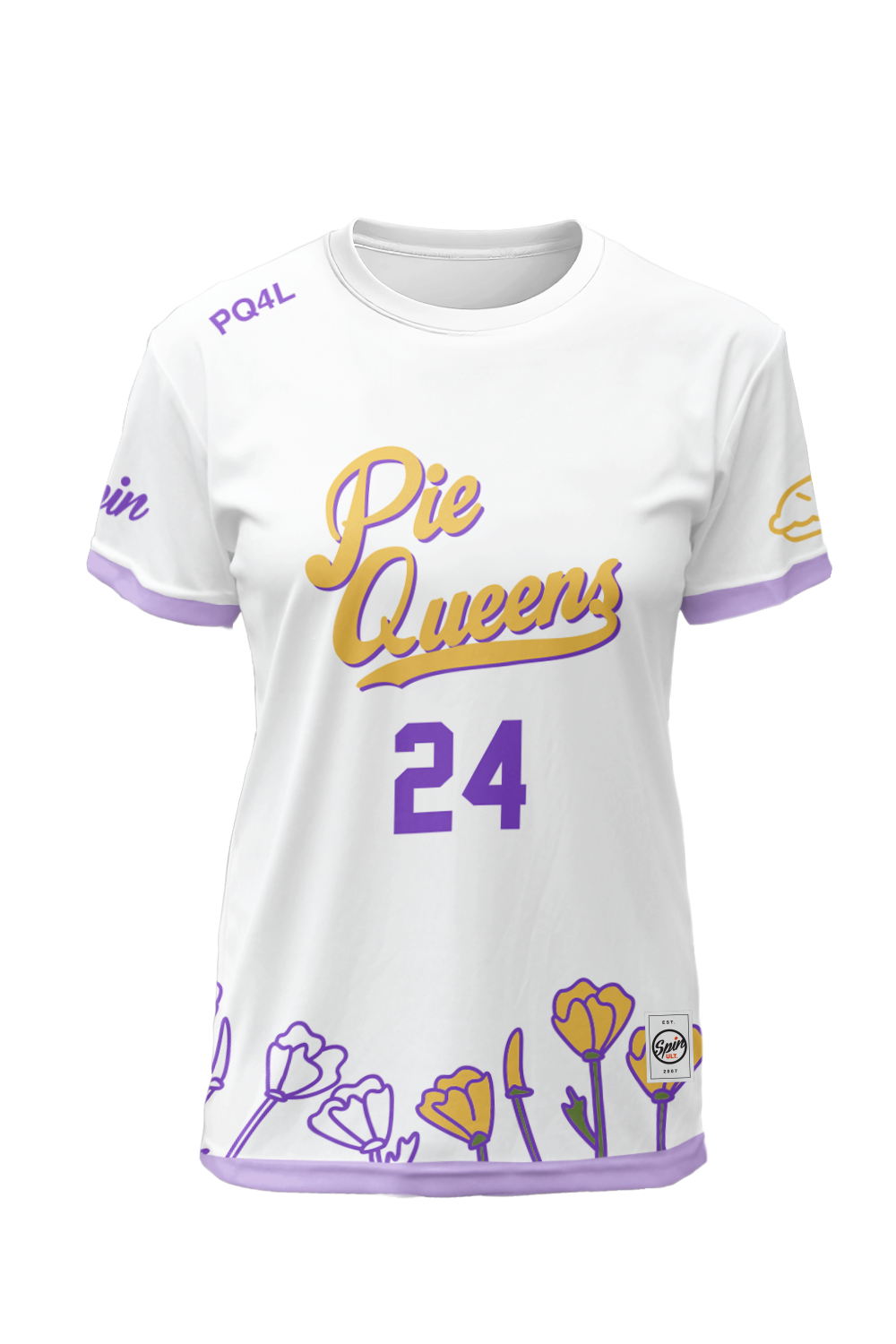 Pie Queens Short Sleeve Jersey (White)