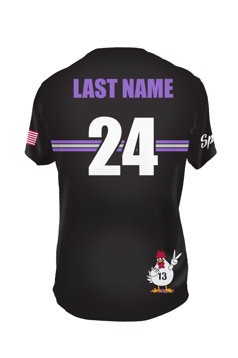 Chicken Pax Short Sleeve Jersey (Black)