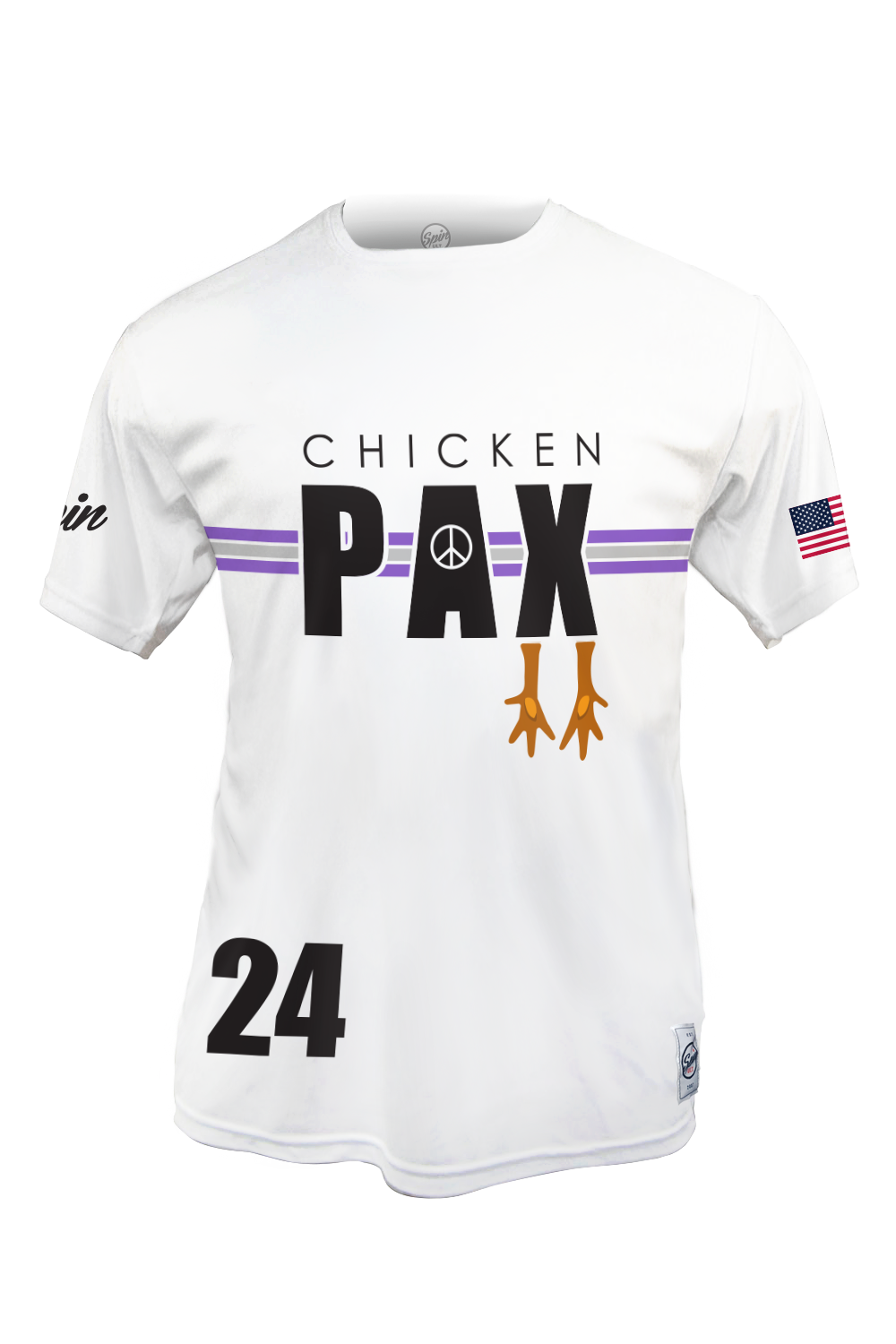 Chicken Pax Short Sleeve Jersey (White)