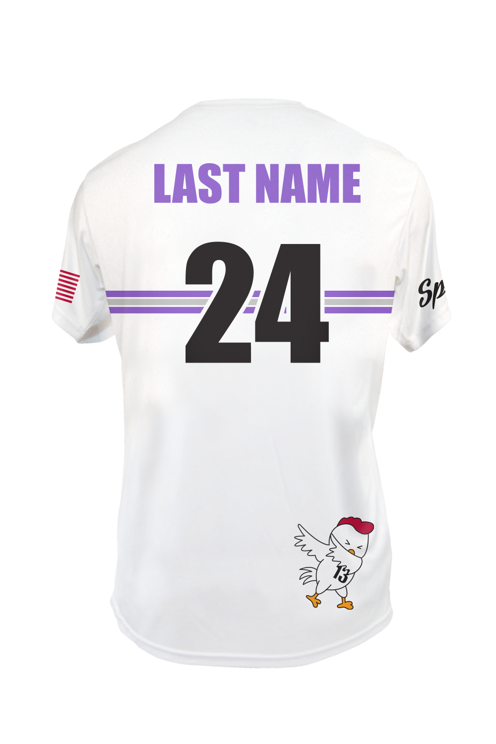 Chicken Pax Short Sleeve Jersey (White)