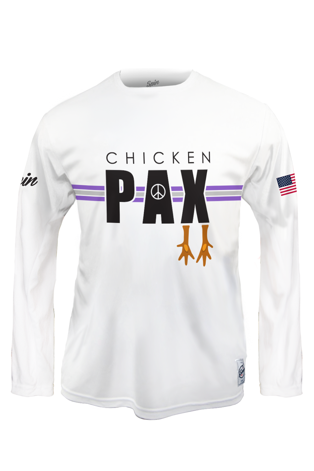 Chicken Pax Long Sleeve Jersey (White)