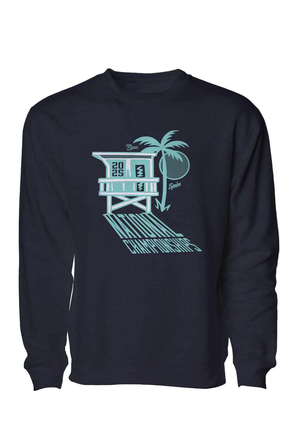 Club 2025 Crewneck Sweatshirt (Heather Navy Beach Hut)