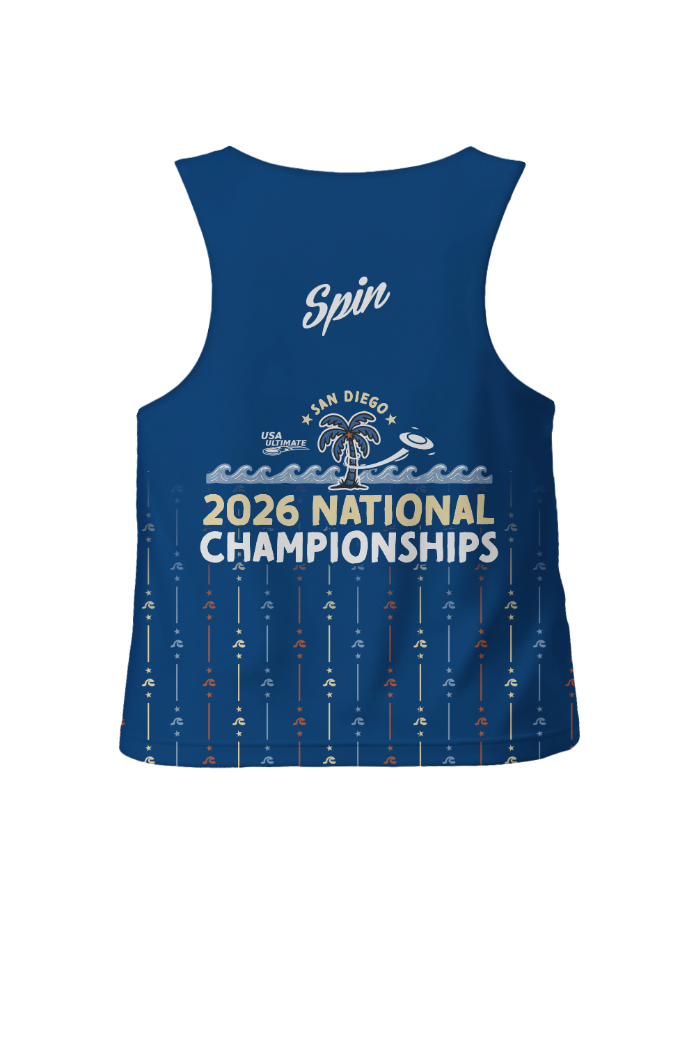 Club 2026 Cropped Reversible Tank (Stripes)