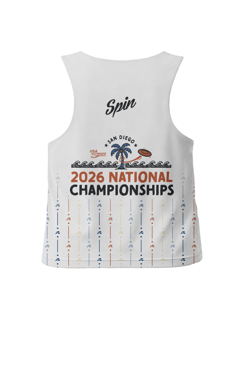 Club 2026 Cropped Reversible Tank (Stripes)
