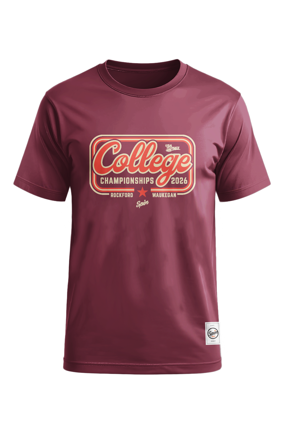 College 2026 Short Sleeve Jersey With Teams (Maroon)