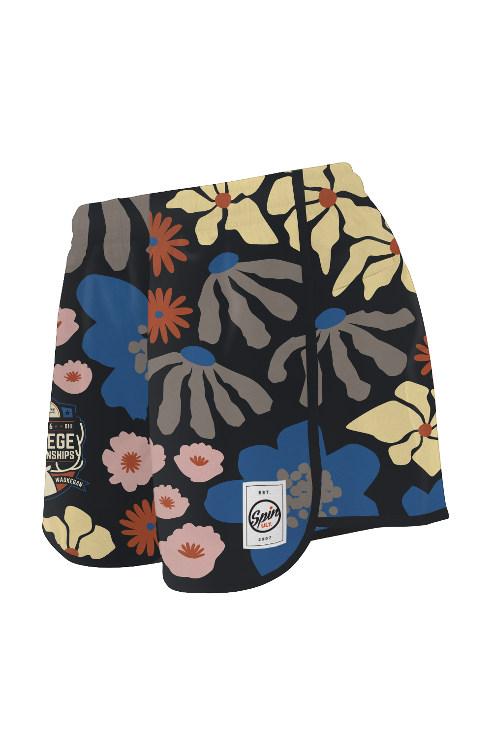 College 2026 Racer Shorts (Flowers)