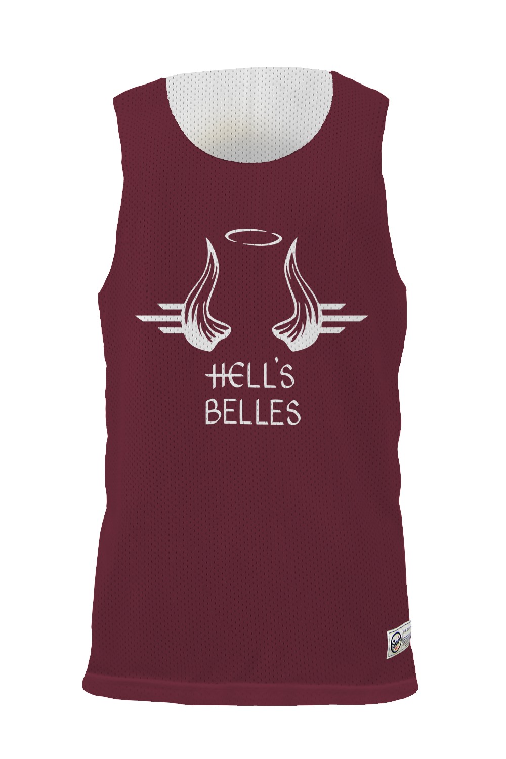Hell's Belles Reversible Tank (Maroon/White)