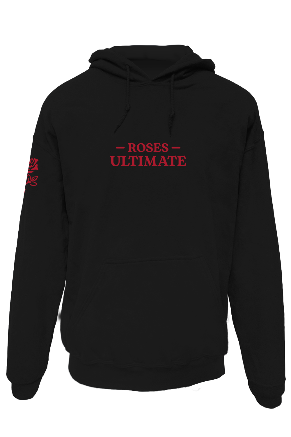 Wild Roses Pullover Hoodie (Black)