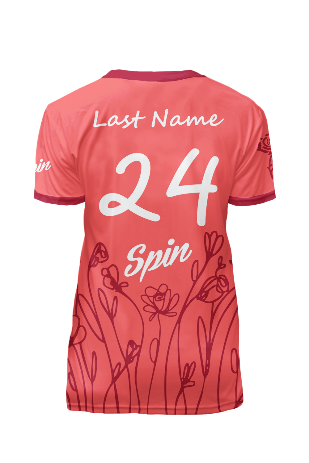 Wild Roses Short Sleeve Jersey (Red)