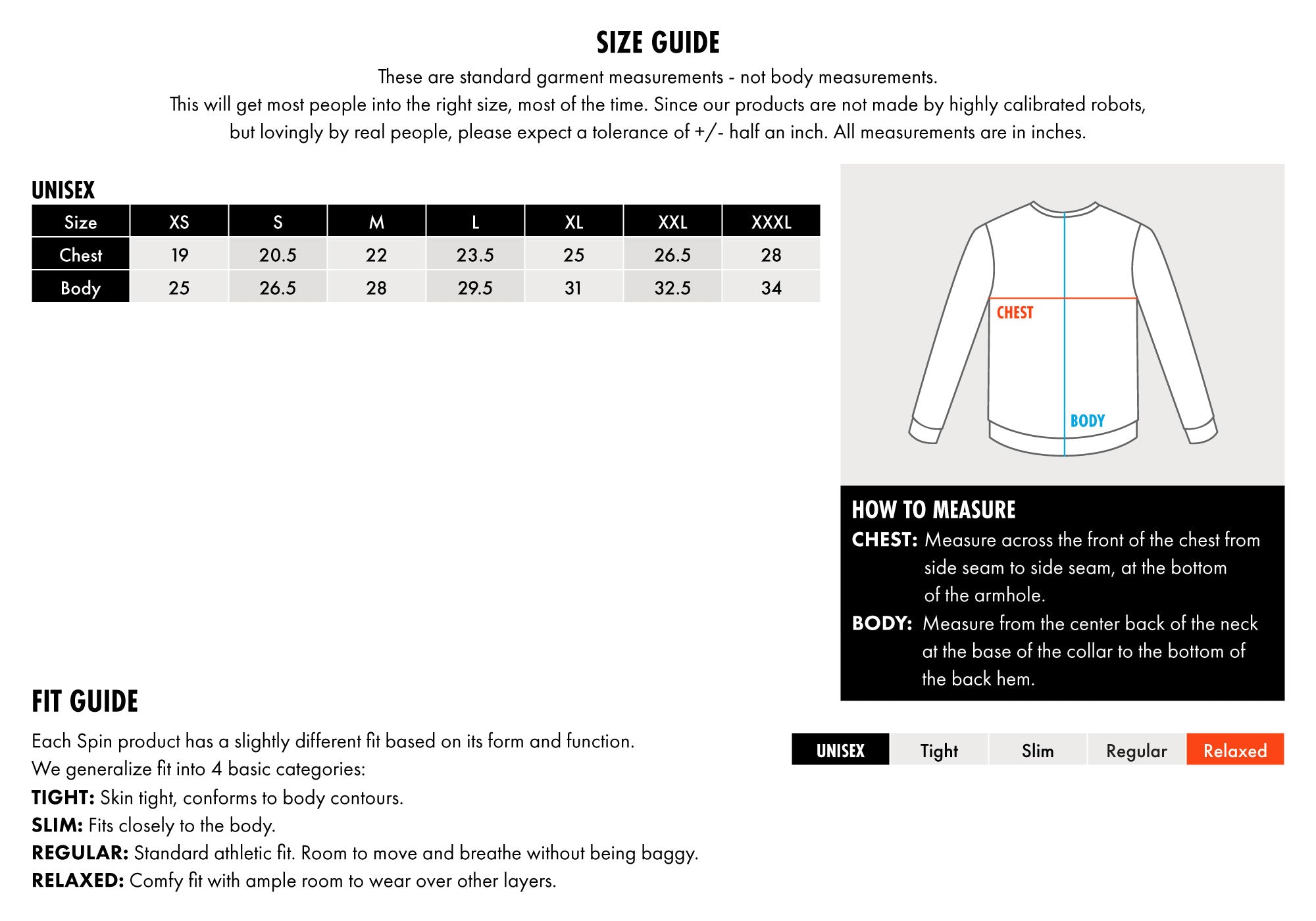 size guide