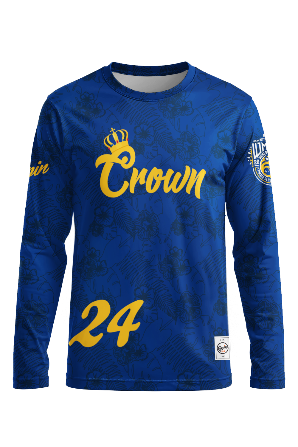 Crown Long Sleeve Jersey (Blue)
