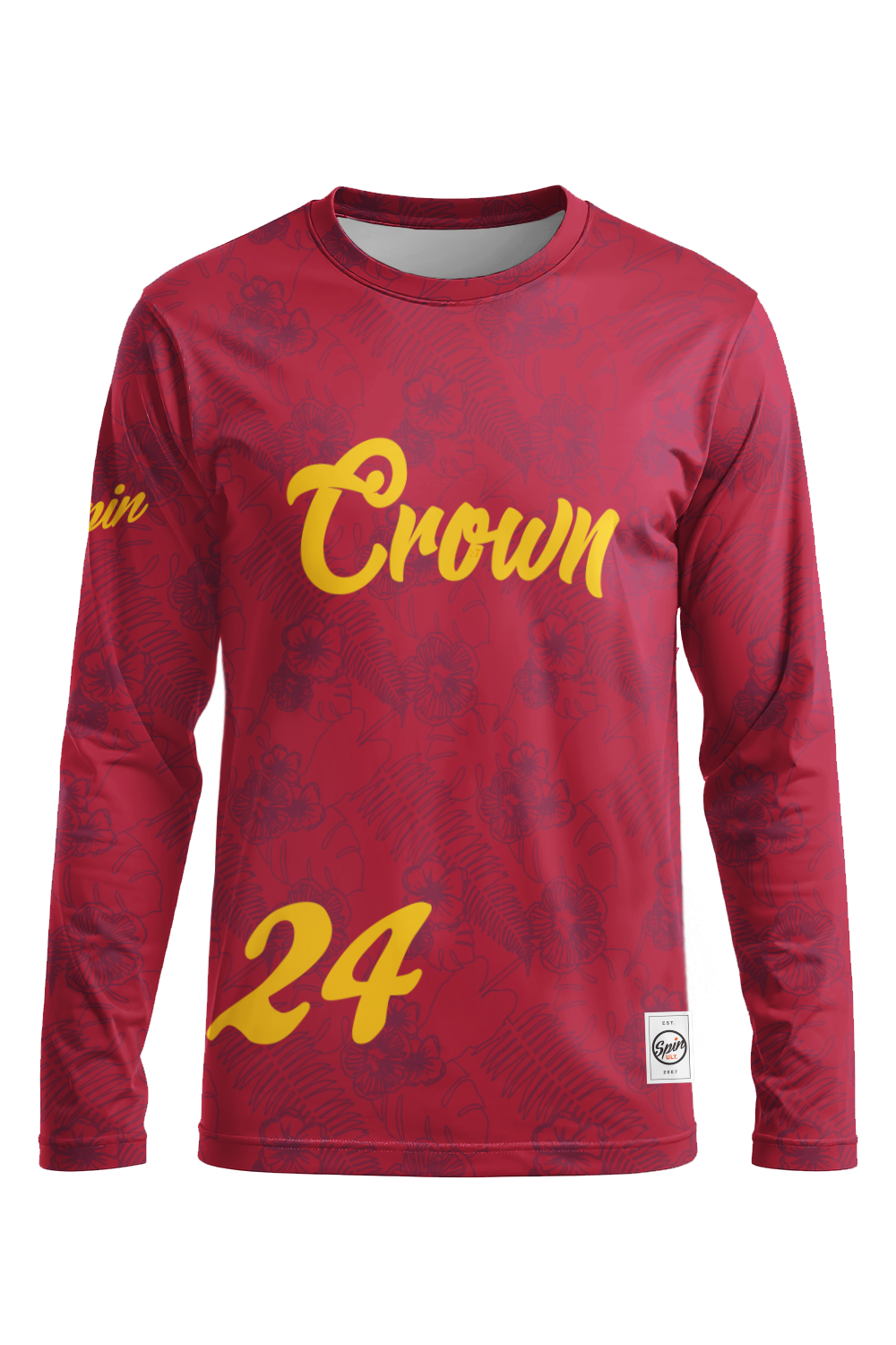 Crown Long Sleeve Jersey (Red)