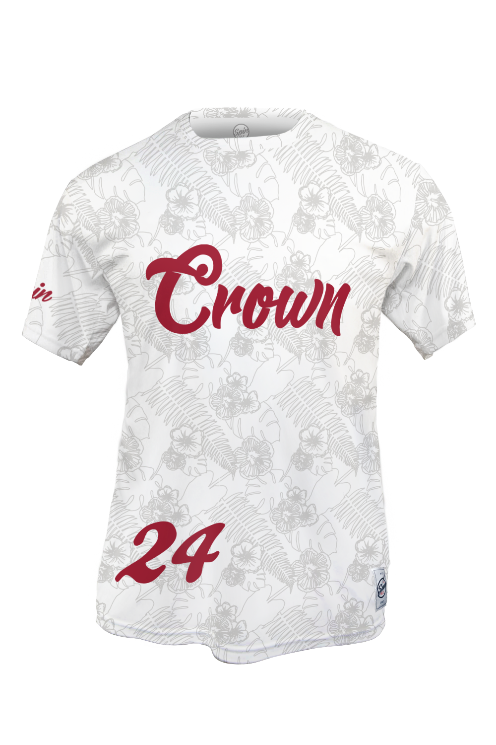 Crown Short Sleeve Jersey (White)
