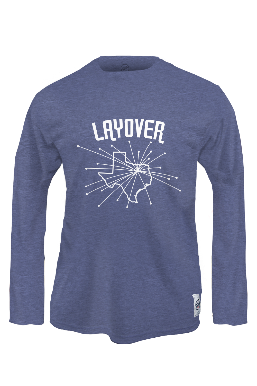 DFW Layover Long Sleeve Jersey (Heather Royal)