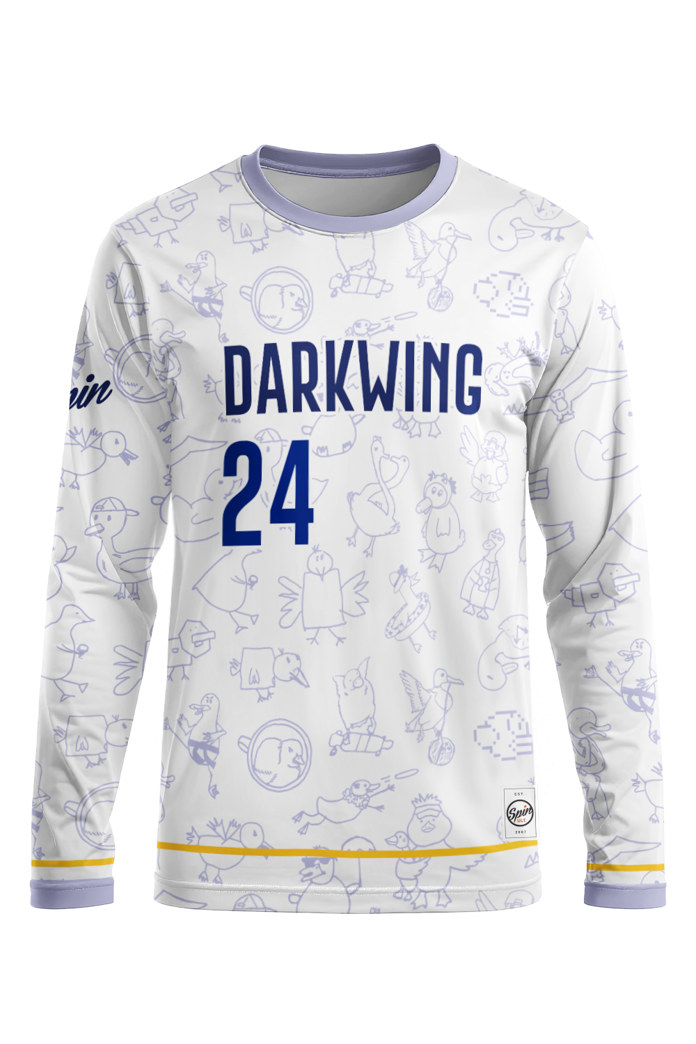 Darkwing Long Sleeve Jersey (White)