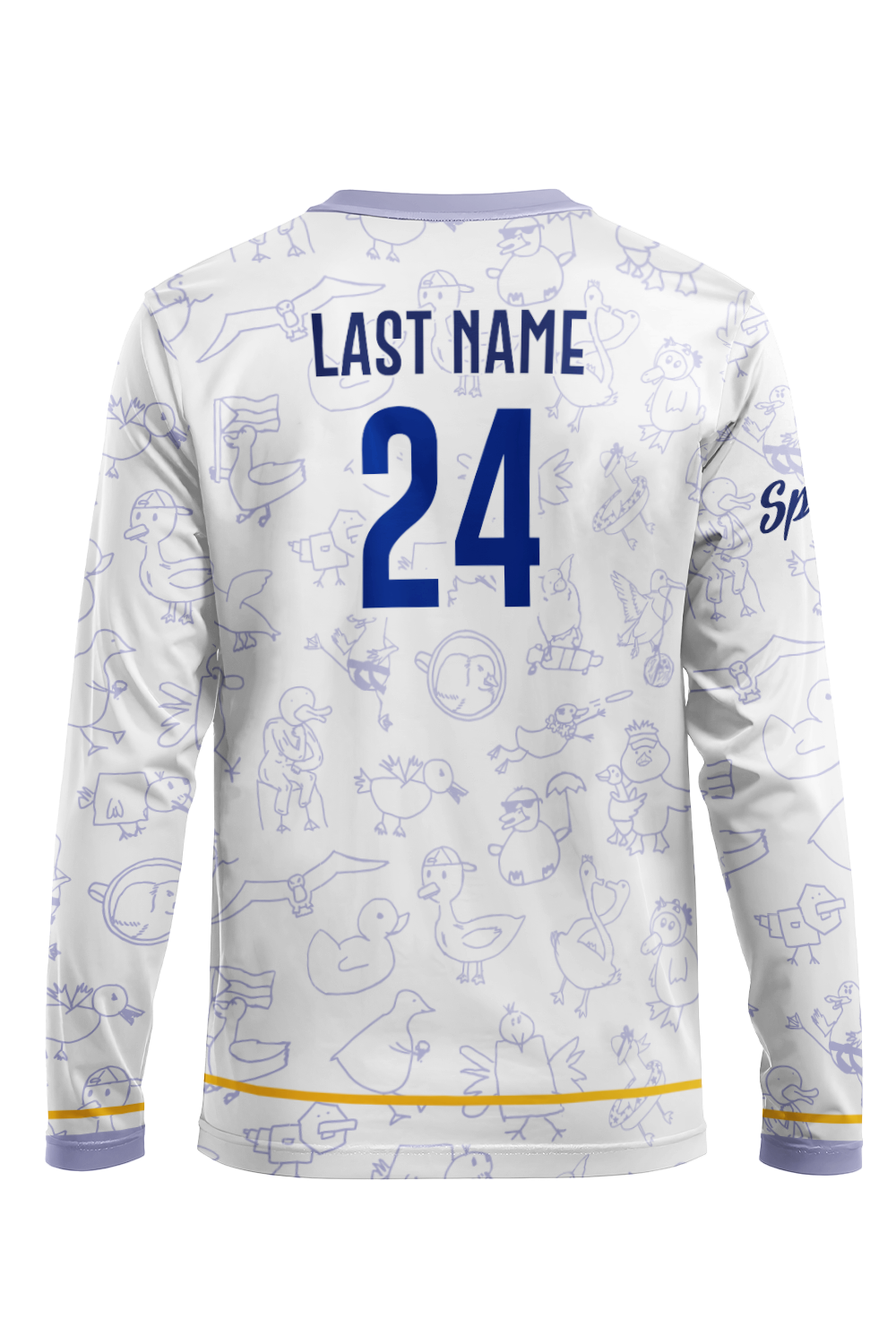 Darkwing Long Sleeve Jersey (White)
