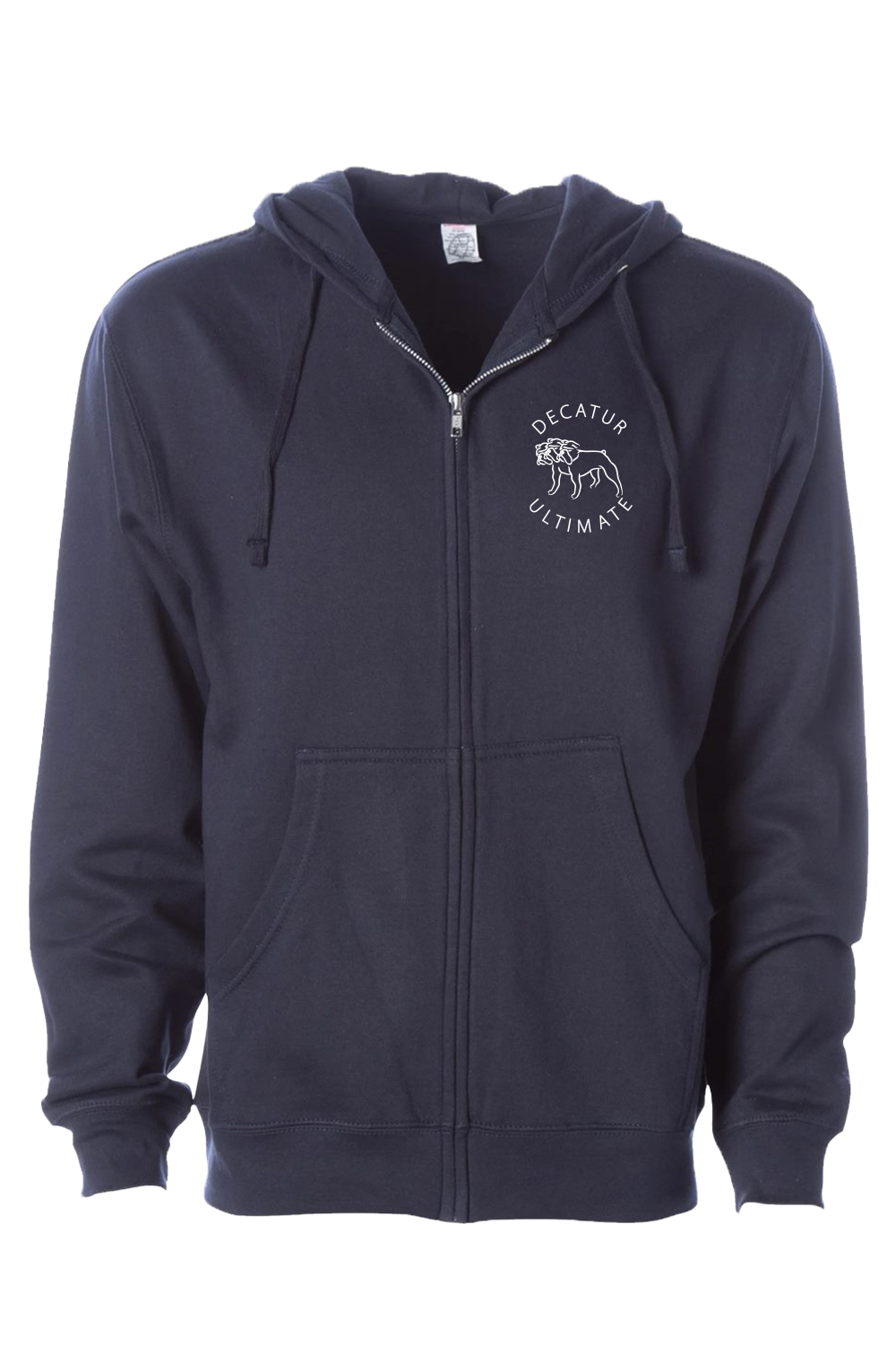 Decatur HS Zip Up Hoodie (Heather Navy)
