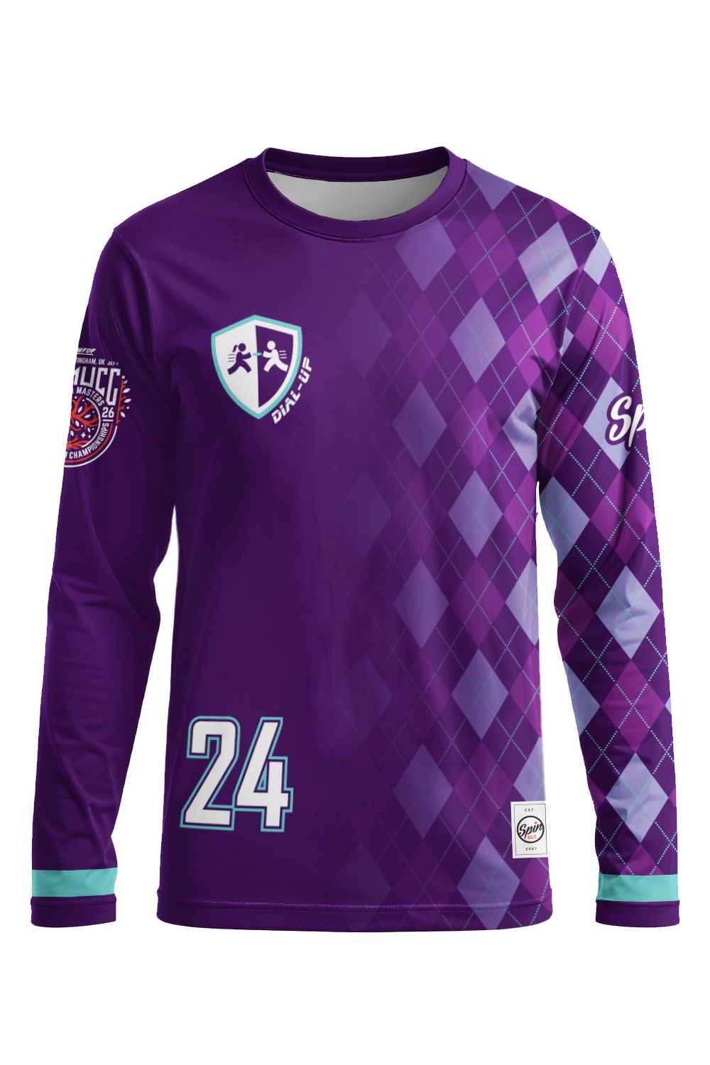 Dial-Up Long Sleeve Jersey (Purple)