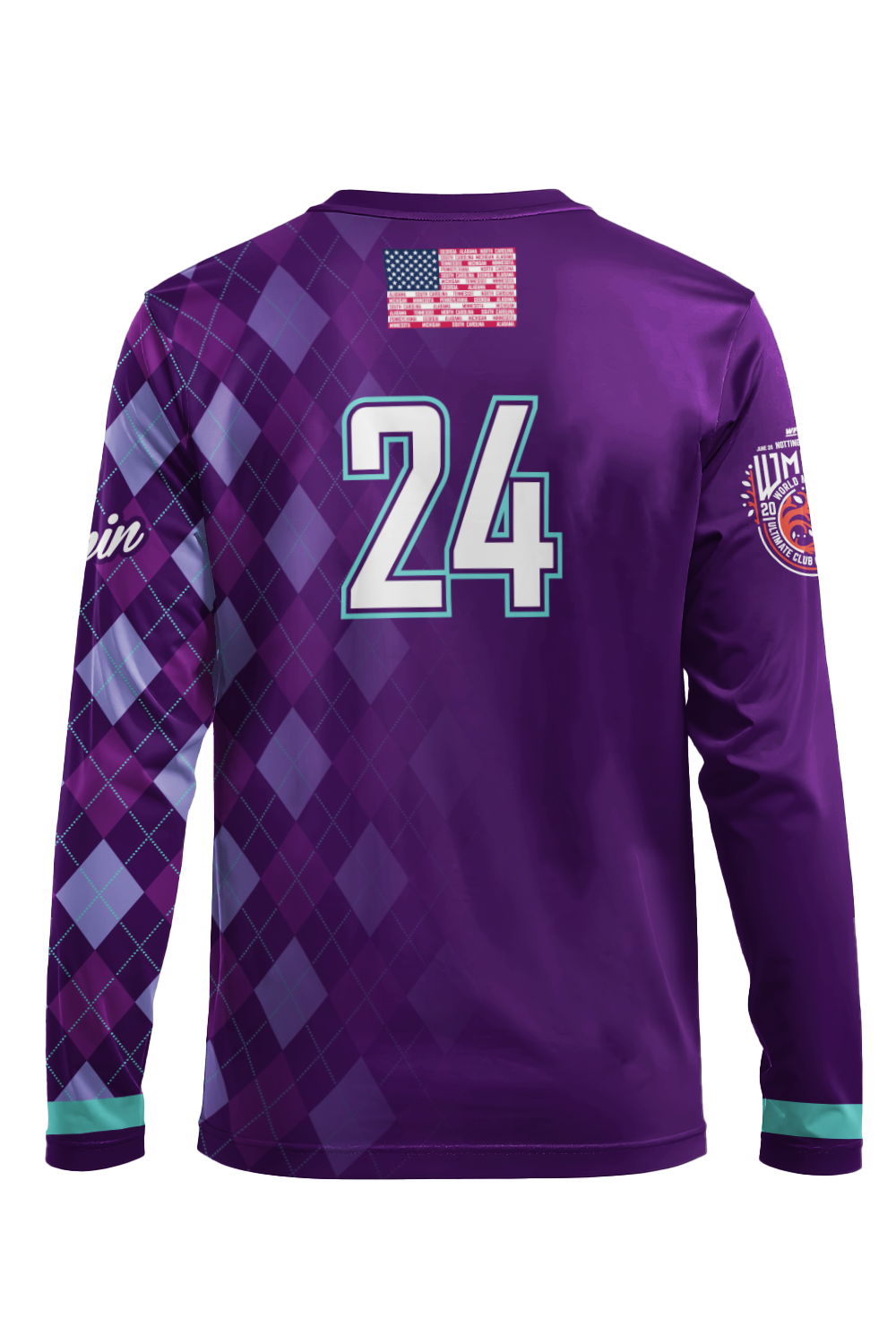 Dial-Up Long Sleeve Jersey (Purple)