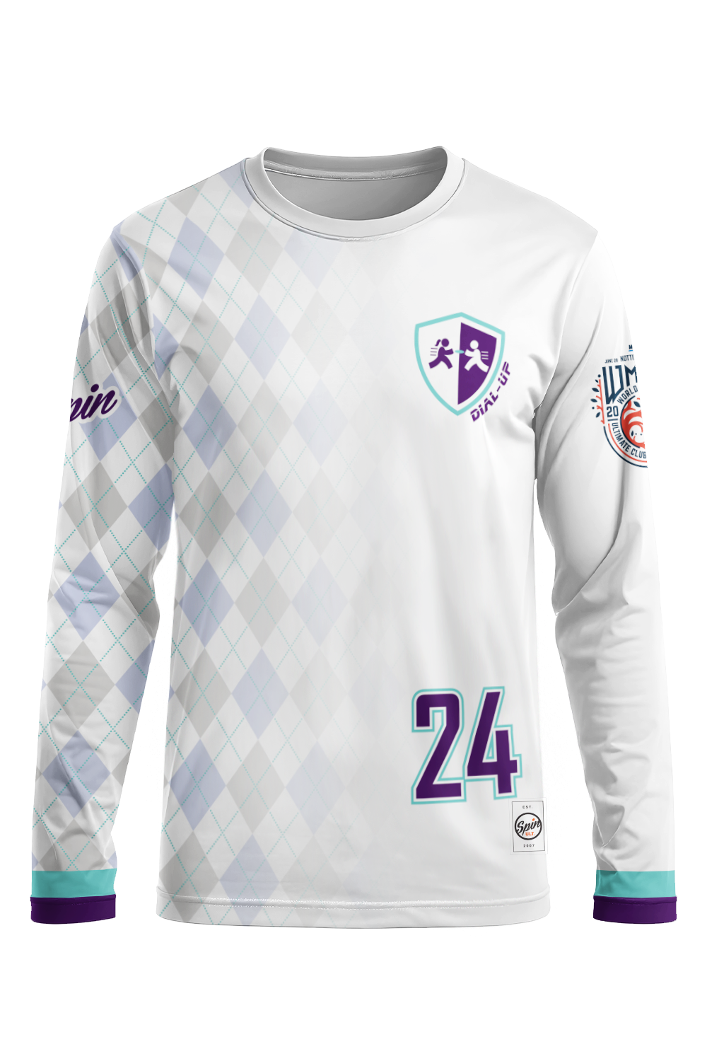 Dial-Up Long Sleeve Jersey (White)