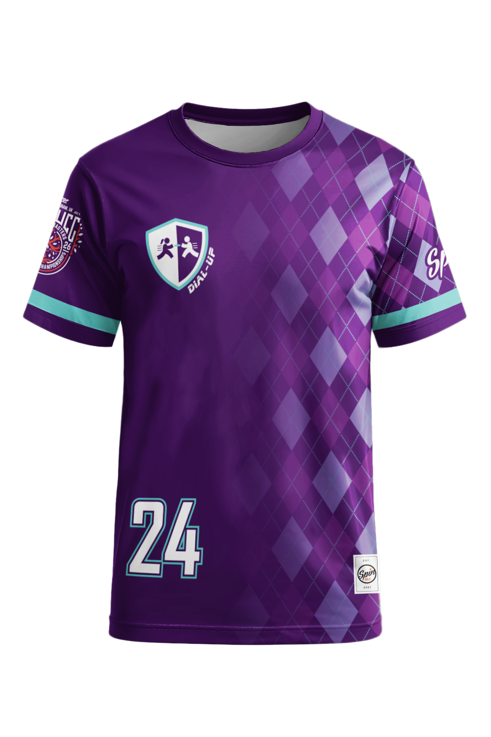 Dial-Up Short Sleeve Jersey (Purple)