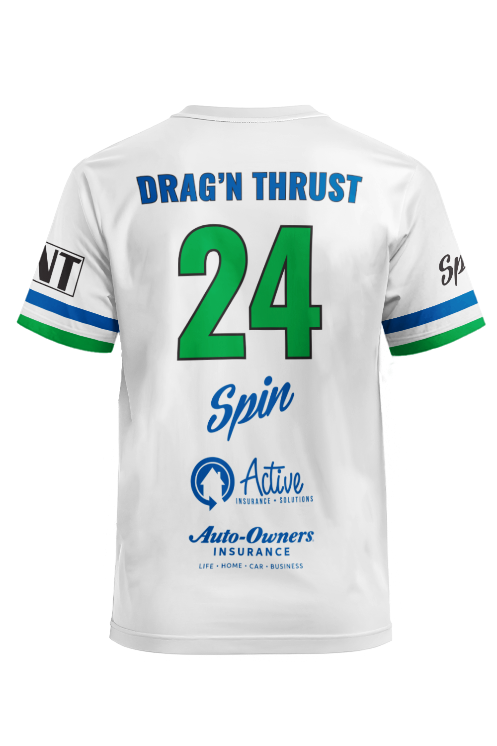 Drag'n Thrust Short Sleeve Jersey (White)